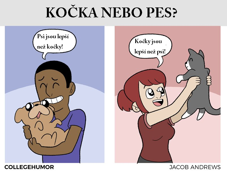 Zdroj: http://www.collegehumor.com/post/7044799/dogs-vs-cats